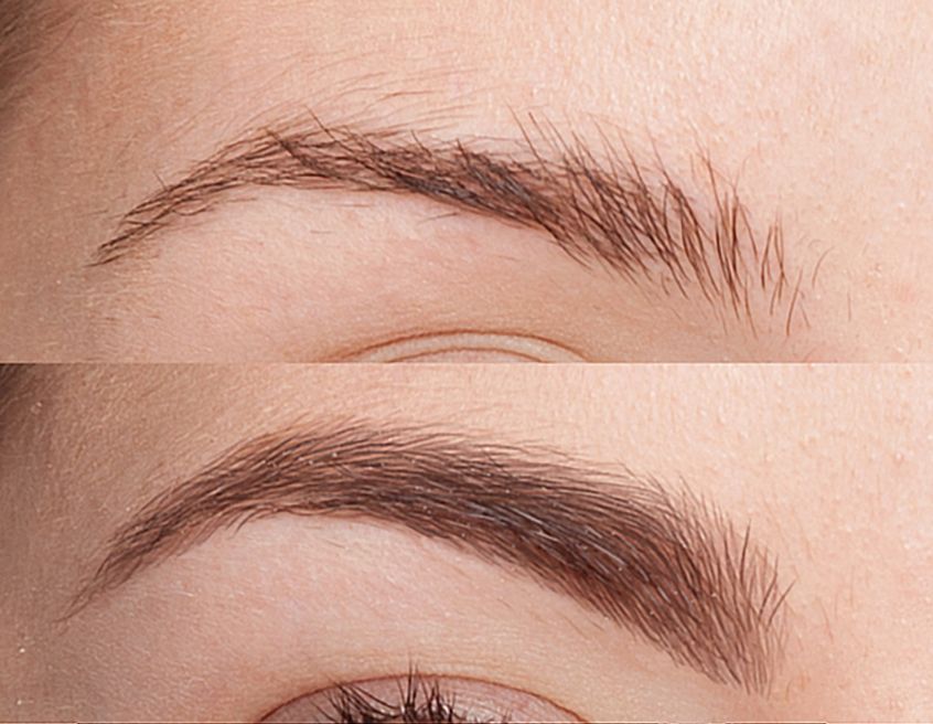 Nanobrow before & after